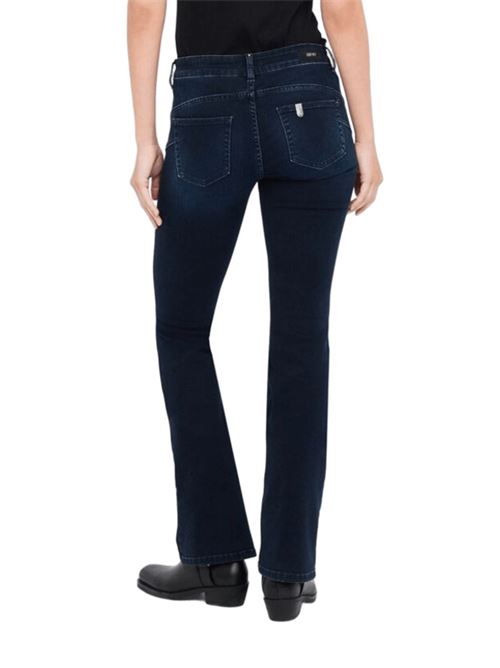 Jeans da donna in cotone elasticizzato, gamba flare , colore blu scuro used LIU JO | UF5025-D461578933